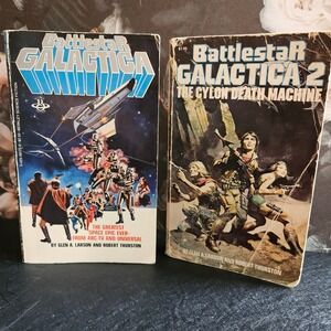 Vtg BATTLESTAR GALACTICA Set 1 & 2 The Cyclon Death Machine by Larson & Thurston